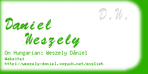 daniel weszely business card