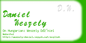 daniel weszely business card